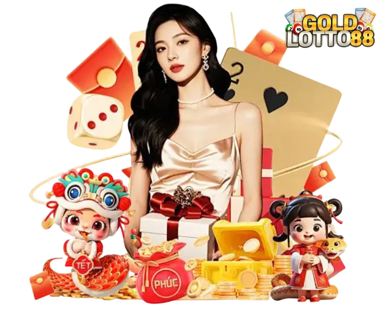 GOLDLOTTO88 คาสิโนออนไลน์และสล็อตออนไลน์ ภาพผู้หญิงพร้อมเหรียญทองและไพ่ ลุ้นโบนัสใหญ่ เล่นง่าย ฝากถอนออโต้รวดเร็ว