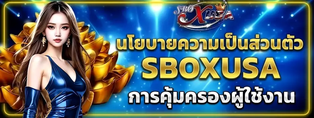 นโยบายความเป็นส่วนตัว SBOXUSA การคุ้มครองผู้ใช้งาน